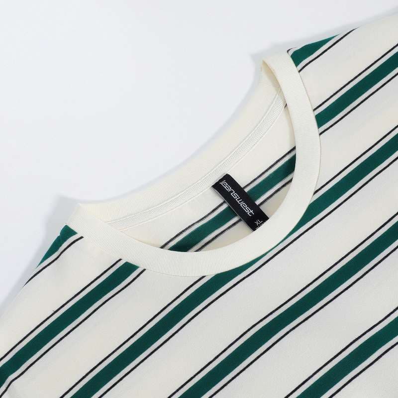 さわやか夏映えボーダーTシャツ ボーダー服