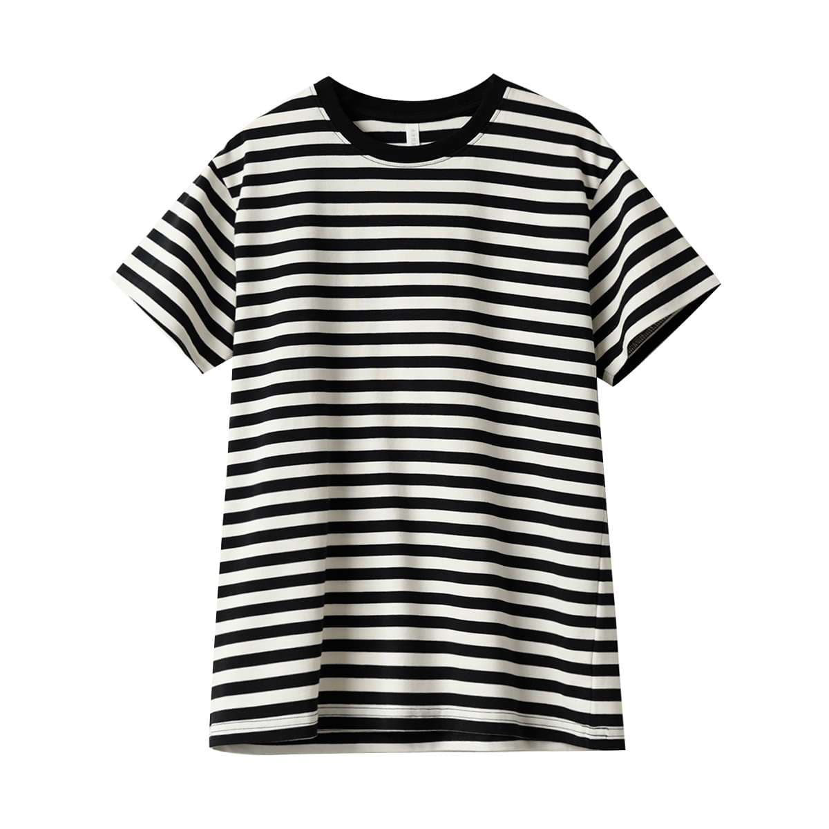シンプルボーダーTシャツワンピース ボーダー服