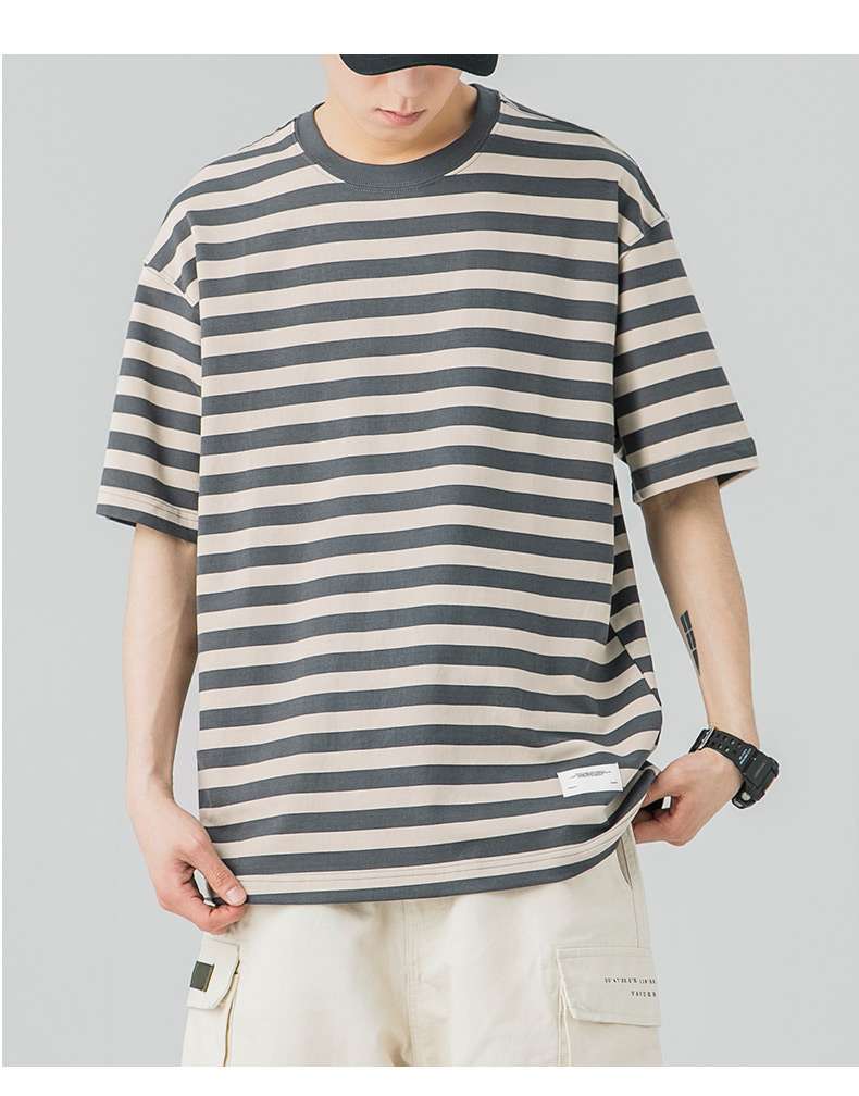 ゆったりボーダーTシャツ ボーダー服