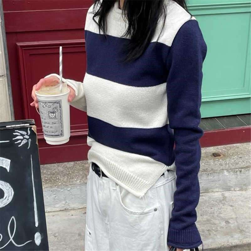 クラシカルボーダーニット ボーダー服