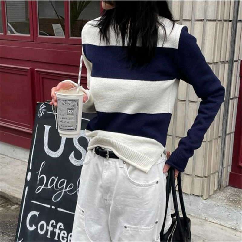 クラシカルボーダーニット ボーダー服