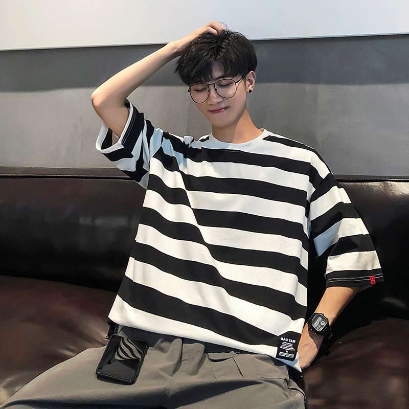 オーバーサイズボーダーTシャツ ボーダー服