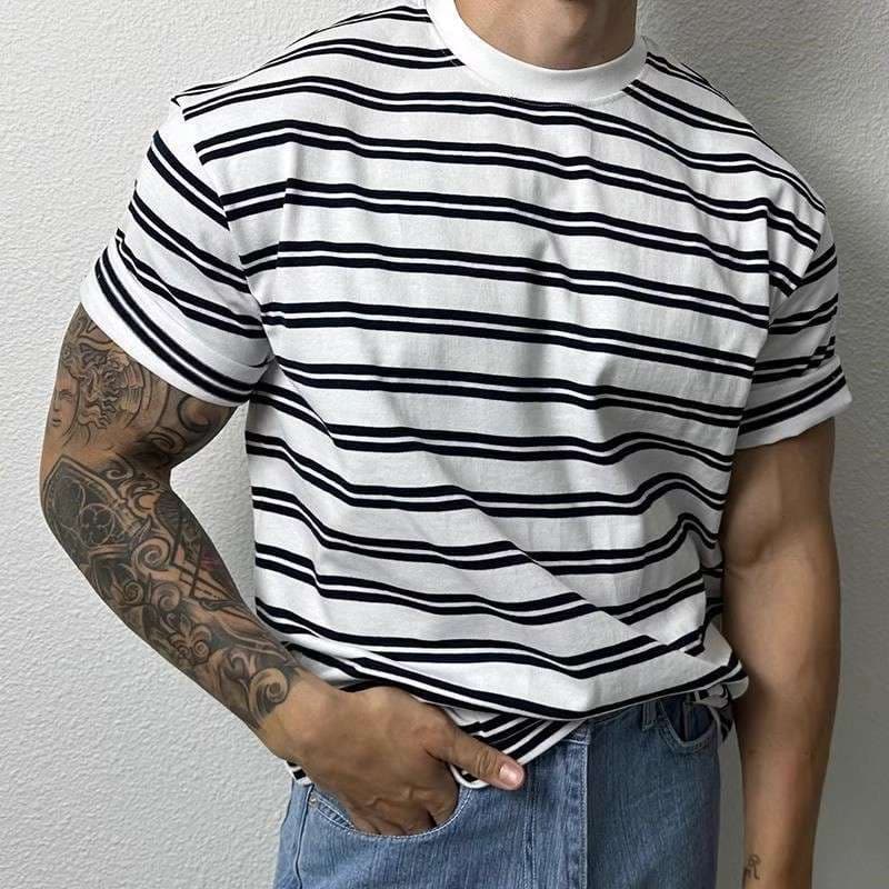 クラシックボーダー柄半袖Tシャツ ボーダー服