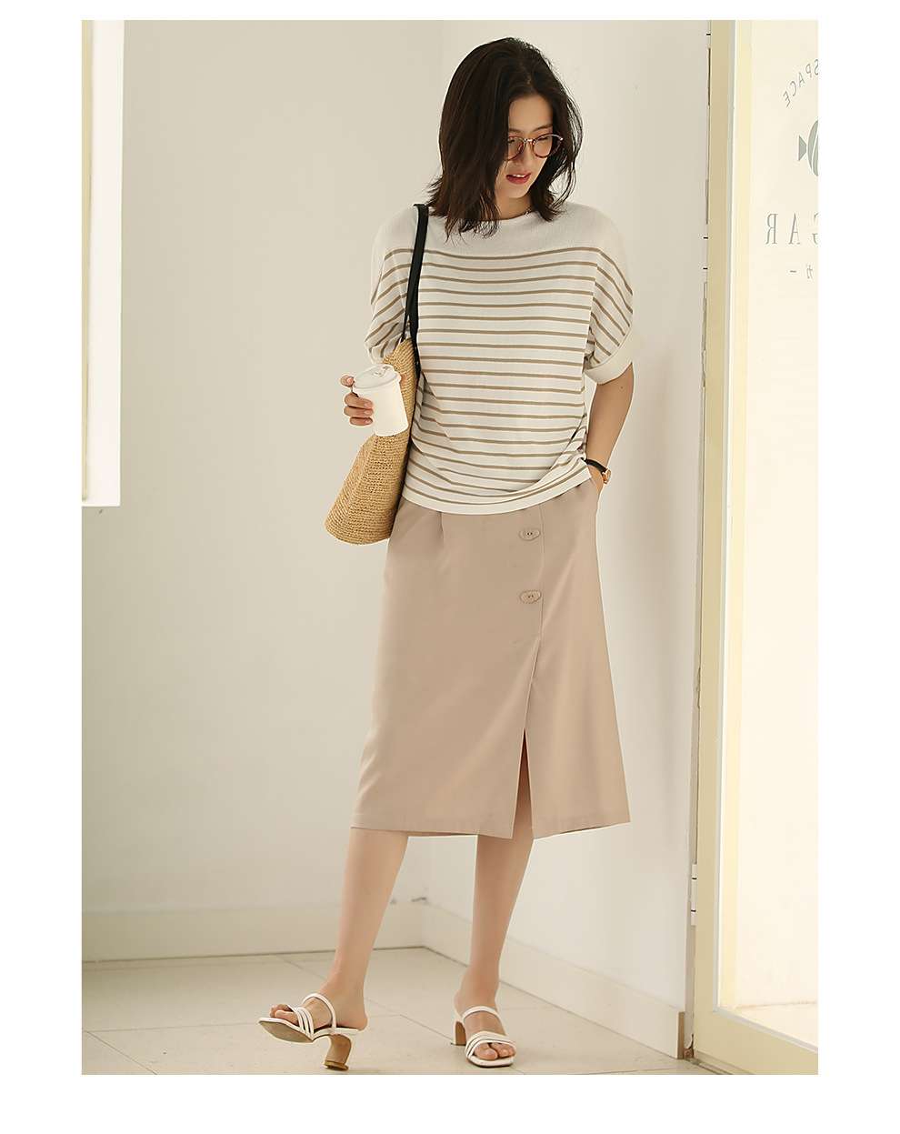 さわやかリゾートボーダーシャツ ボーダー服