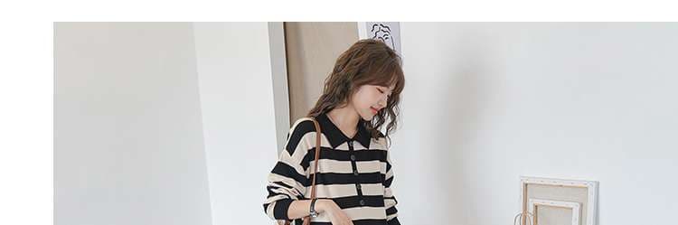 シンプルストライプポロワンピース ボーダー服