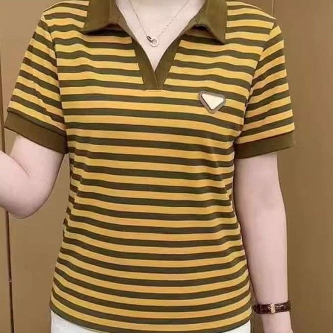 夏向け軽やかボーダーポロシャツ ボーダー服