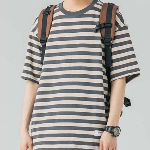 ゆったりボーダーTシャツ ボーダー服