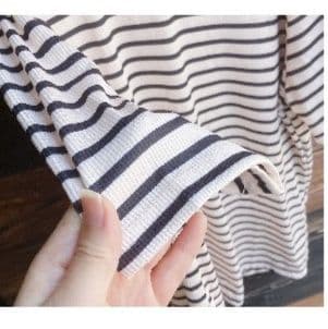 ボーダー服 Tシャツ レディース ボーダー縞々Tシャツ 半袖薄手ニット春夏
