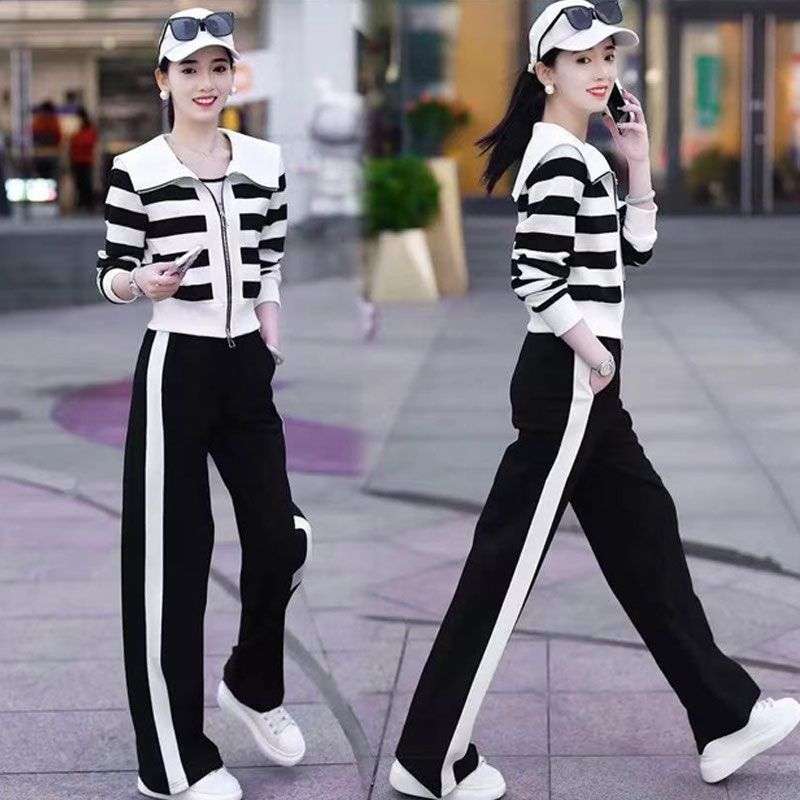 ストライプジャケットアスリートセット ボーダー服
