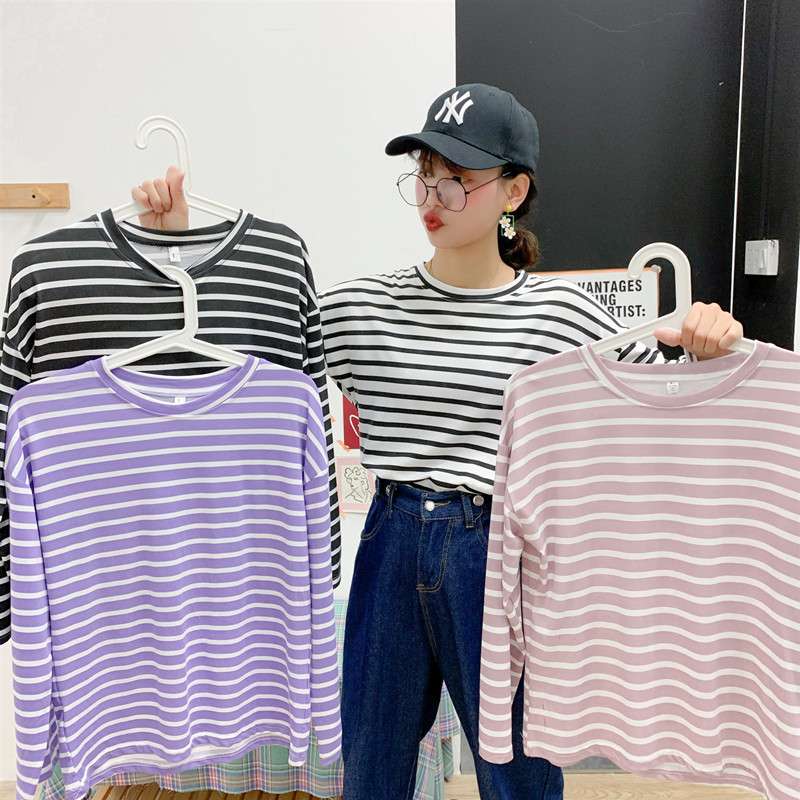 ゆったりカジュアルボーダーTシャツ ボーダー服