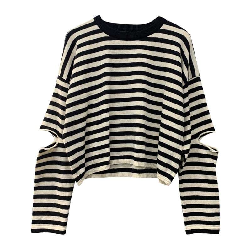 リラックス ボーダーシリーズ クルーネック ボーダー服