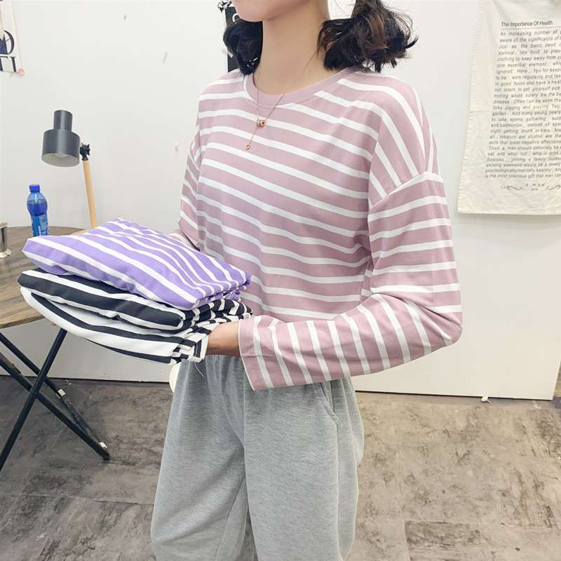 ゆったりカジュアルボーダーTシャツ ボーダー服