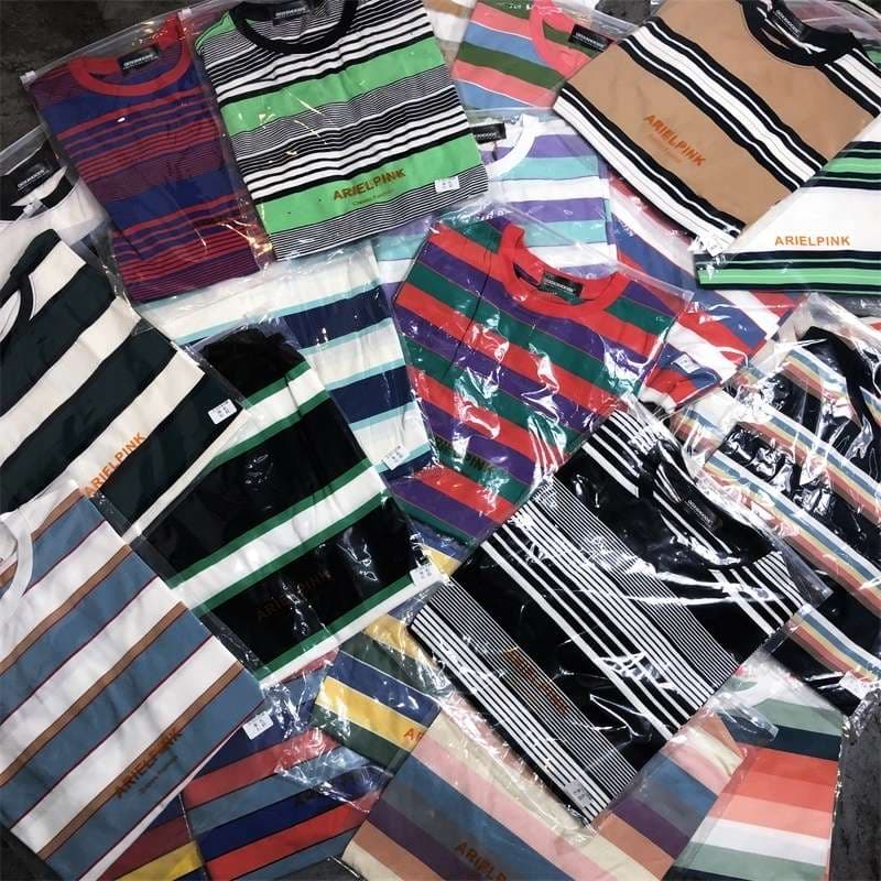 マルチボーダー柄半袖Tシャツコレクション ボーダー服
