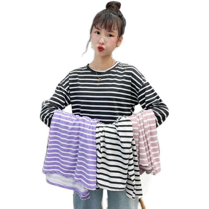 ゆったりカジュアルボーダーTシャツ ボーダー服