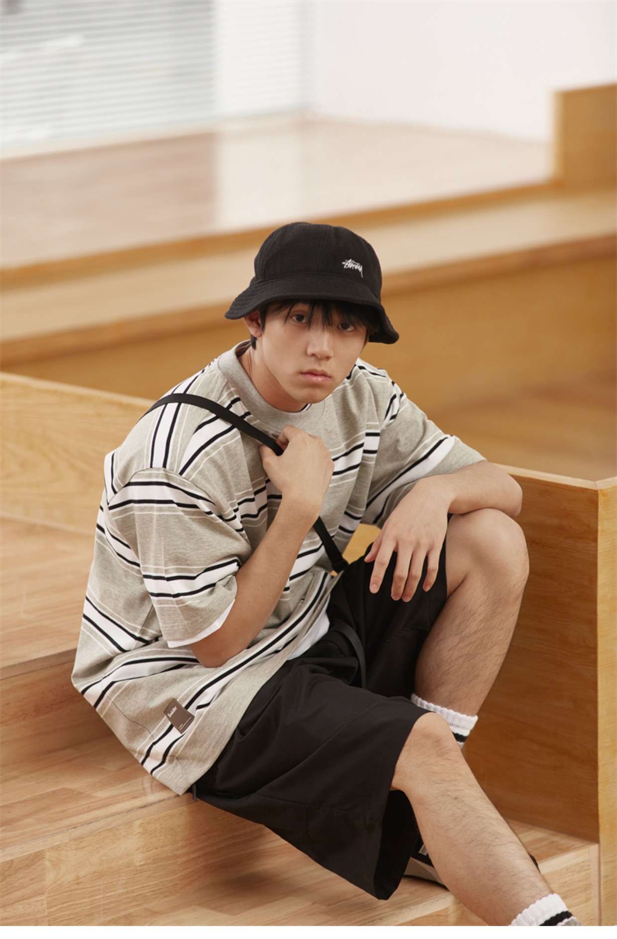 オーバーサイズボーダーTシャツ ボーダー服