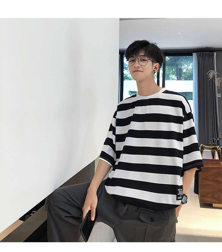 オーバーサイズボーダーTシャツ ボーダー服