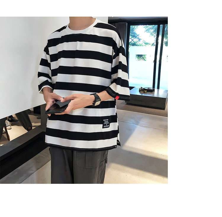 オーバーサイズボーダーTシャツ ボーダー服