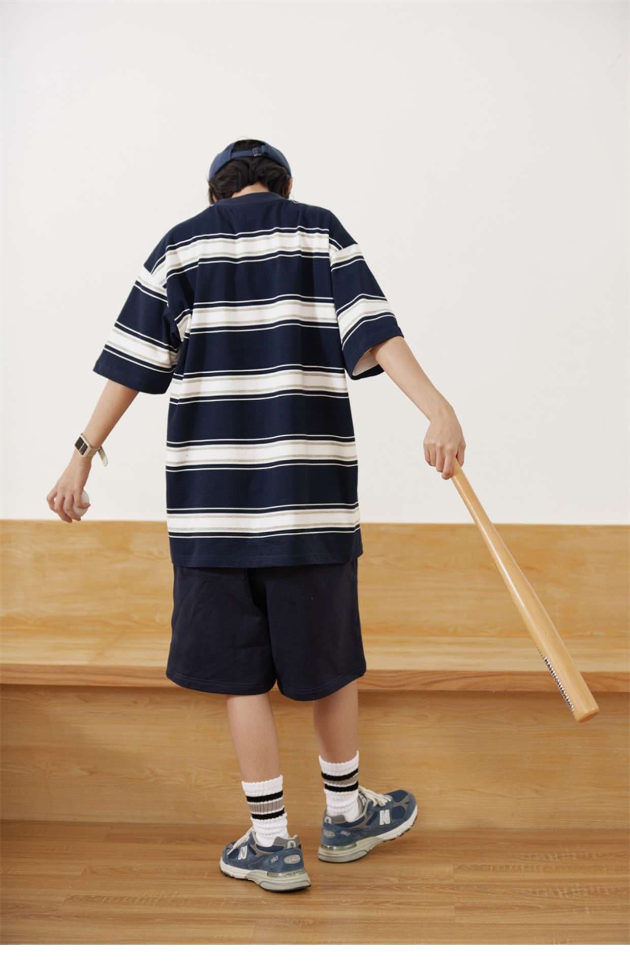 オーバーサイズボーダーTシャツ ボーダー服