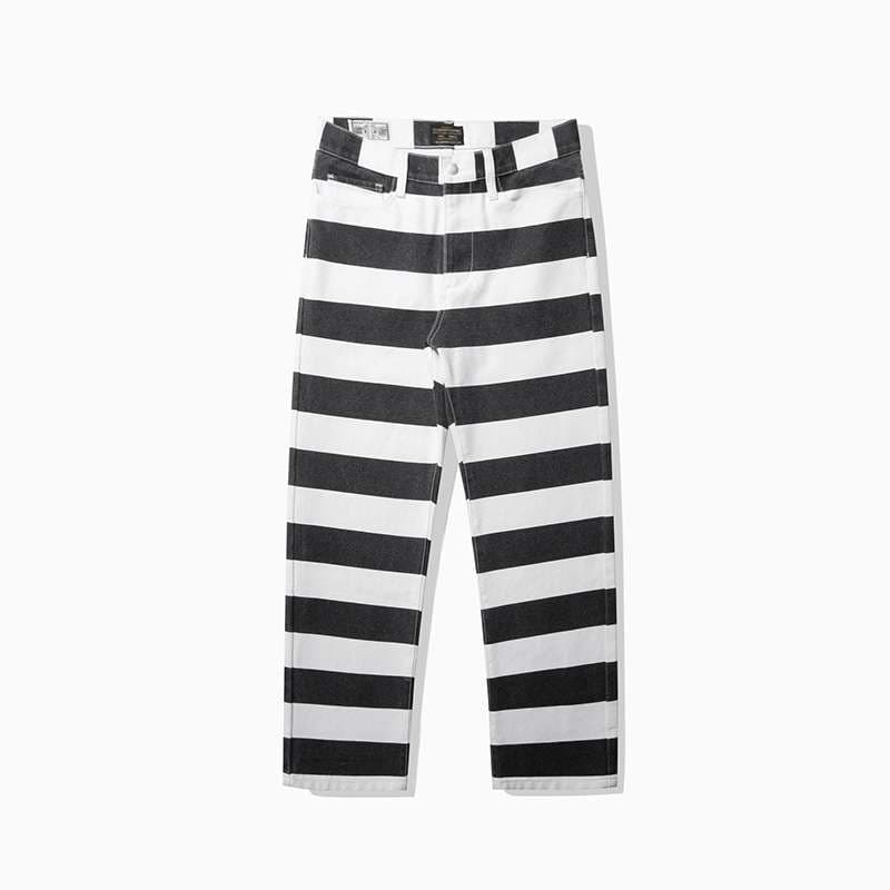 受刑者風ボーダーパンツ ボーダー服
