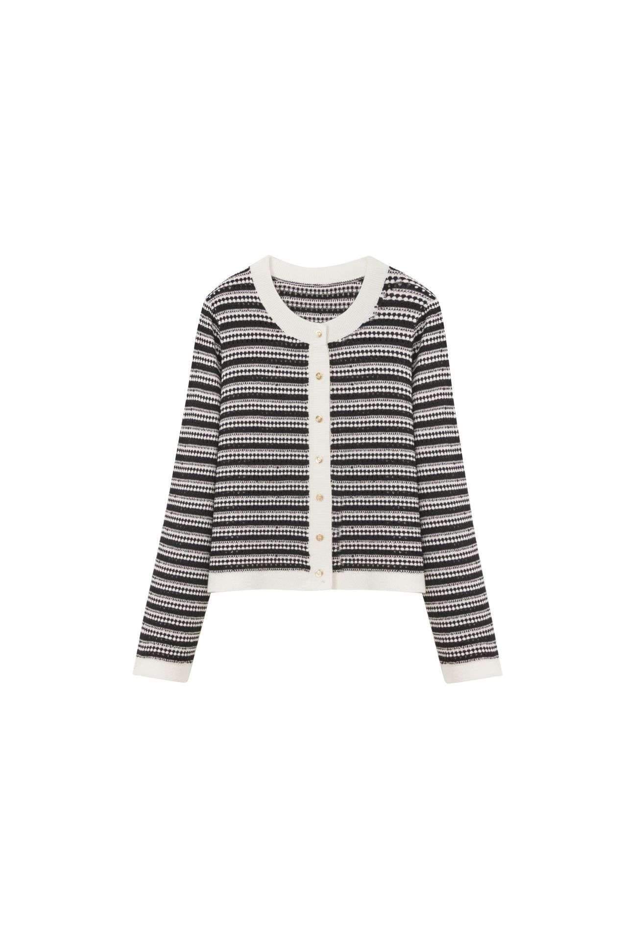 バブル期風ボーダーカーディガン ボーダー服