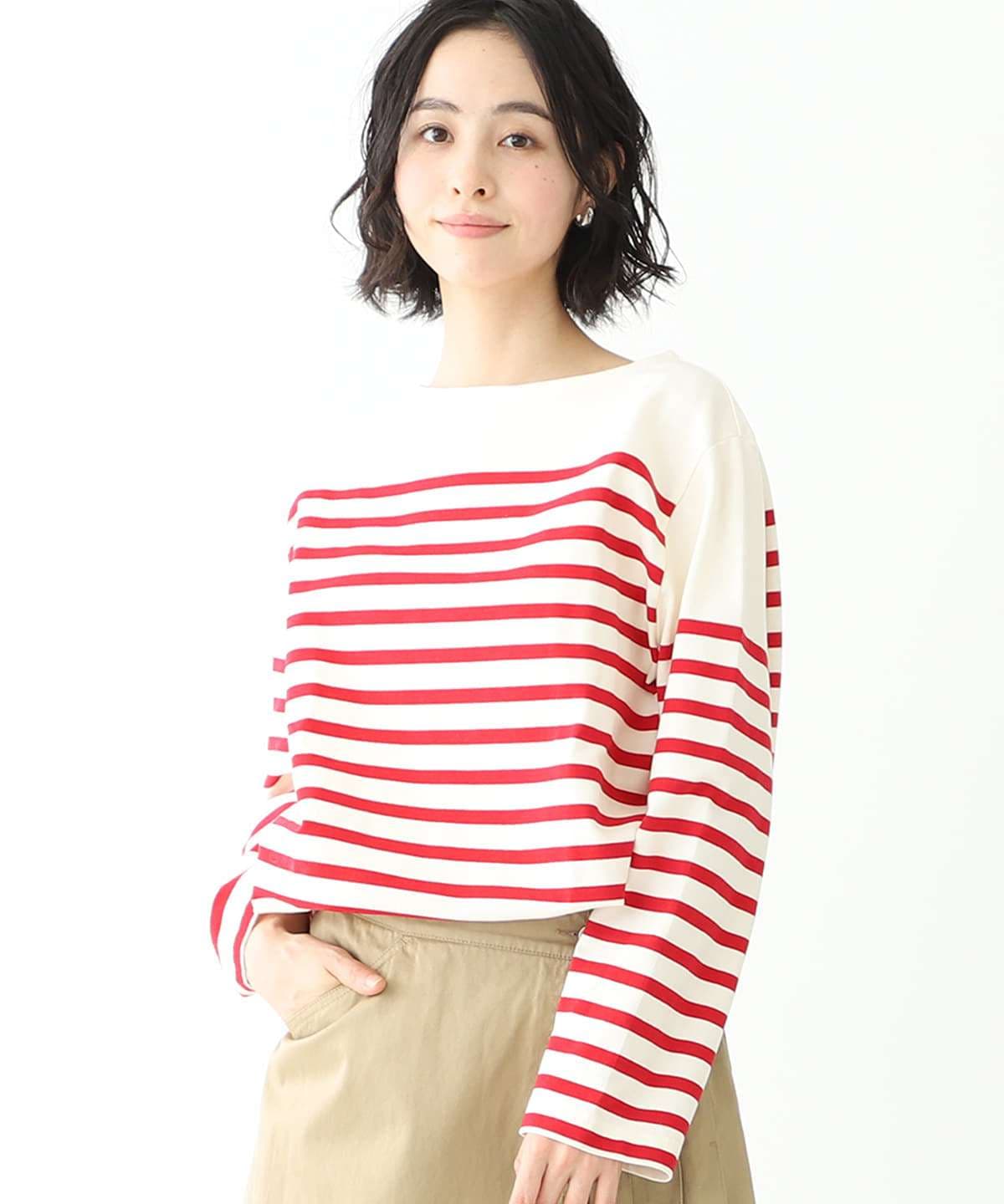 爽やかマリンボーダーニット ボーダー服