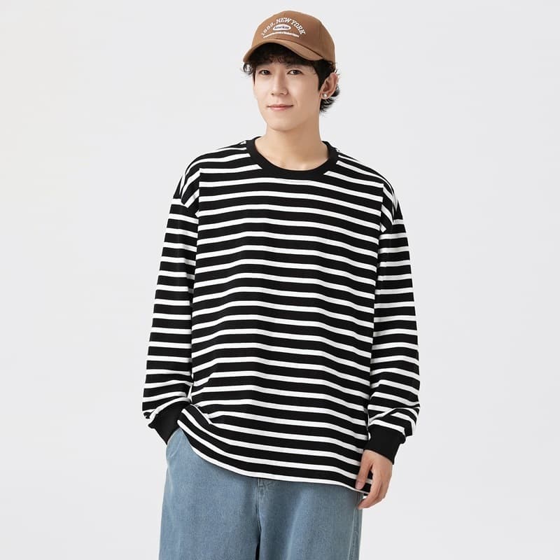 リラックスボーダーロンT ボーダー服