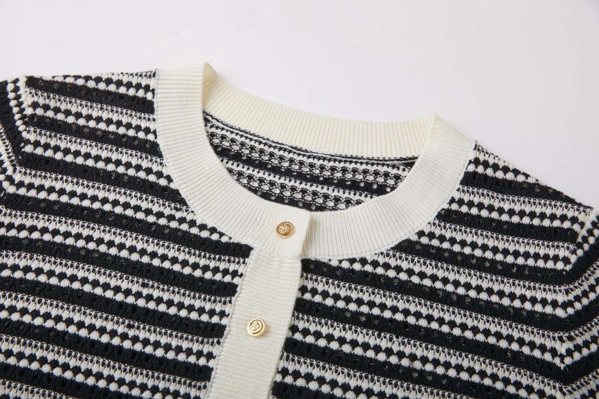 バブル期風ボーダーカーディガン ボーダー服