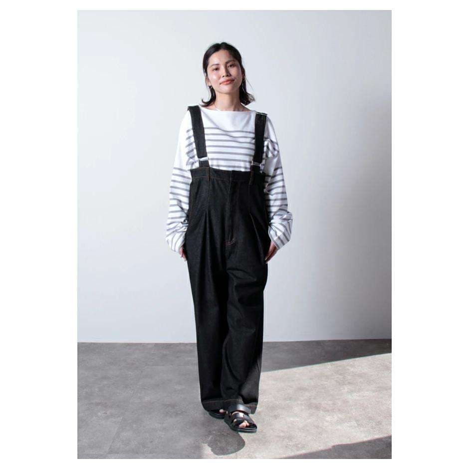 オーバーサイズボーダーロングスリーブTシャツ ボーダー服