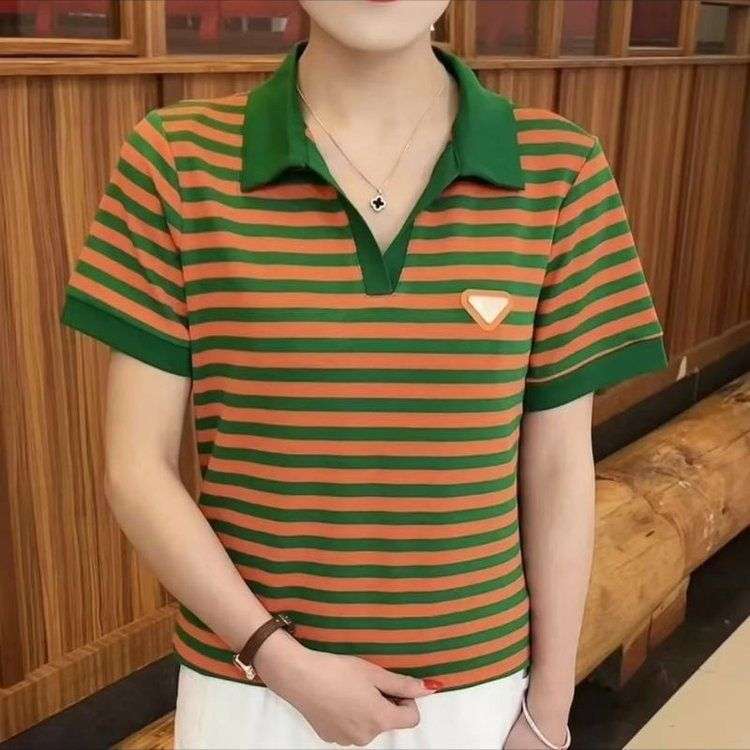 夏向け軽やかボーダーポロシャツ ボーダー服