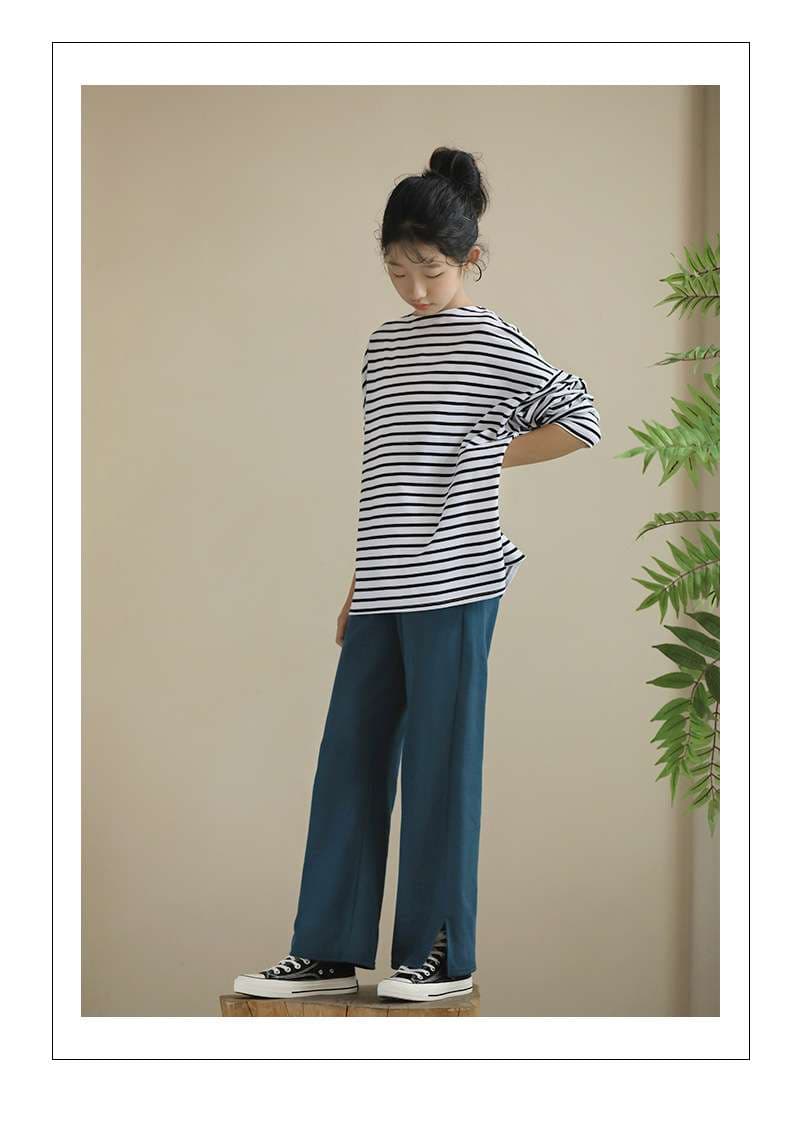 ゆったりボーダーカットソー ボーダー服