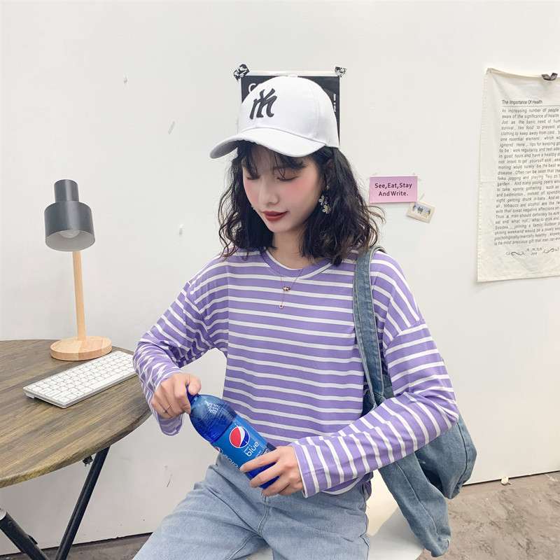ゆったりカジュアルボーダーTシャツ ボーダー服
