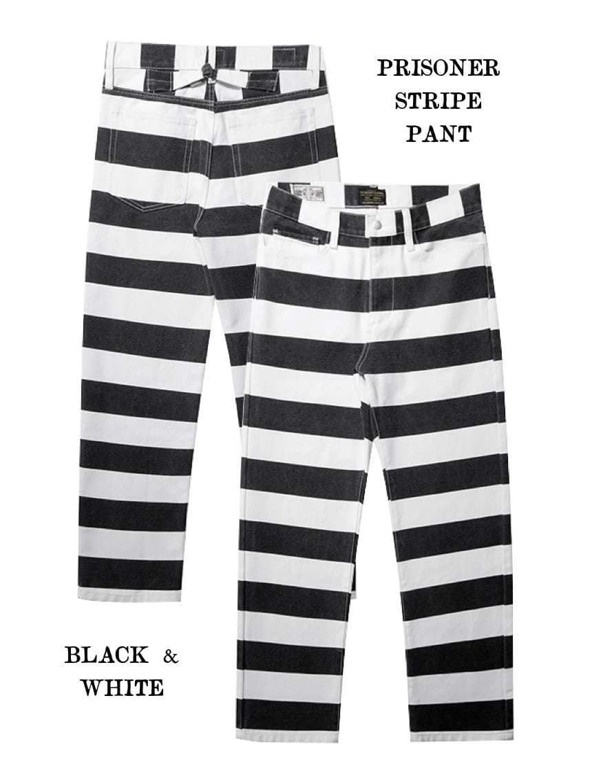 受刑者風ボーダーパンツ ボーダー服