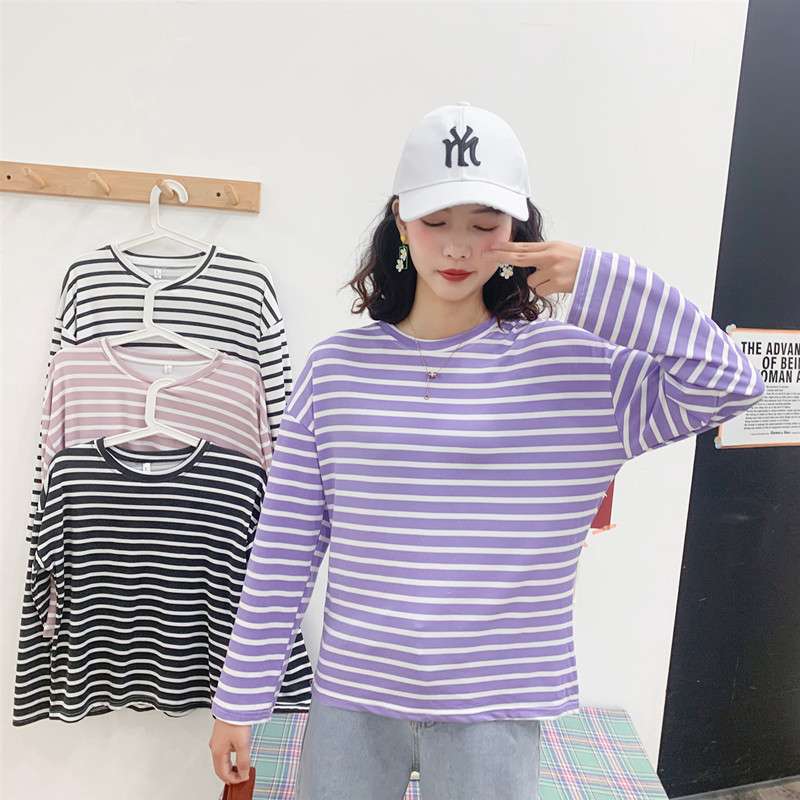 ゆったりカジュアルボーダーTシャツ ボーダー服