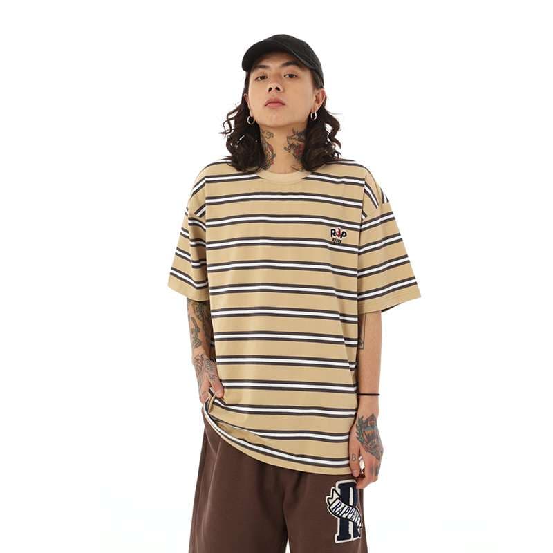 クラシックボーダー柄半袖Tシャツ ボーダー服