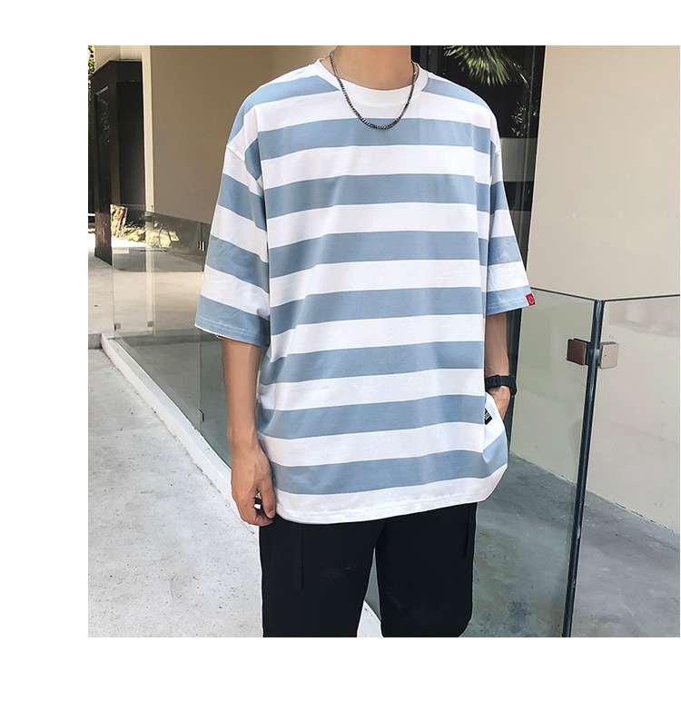 オーバーサイズボーダーTシャツ ボーダー服