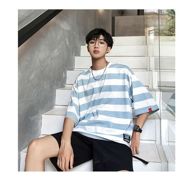 オーバーサイズボーダーTシャツ ボーダー服