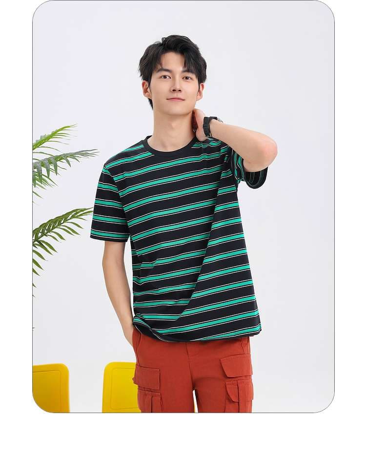 さわやか夏映えボーダーTシャツ ボーダー服