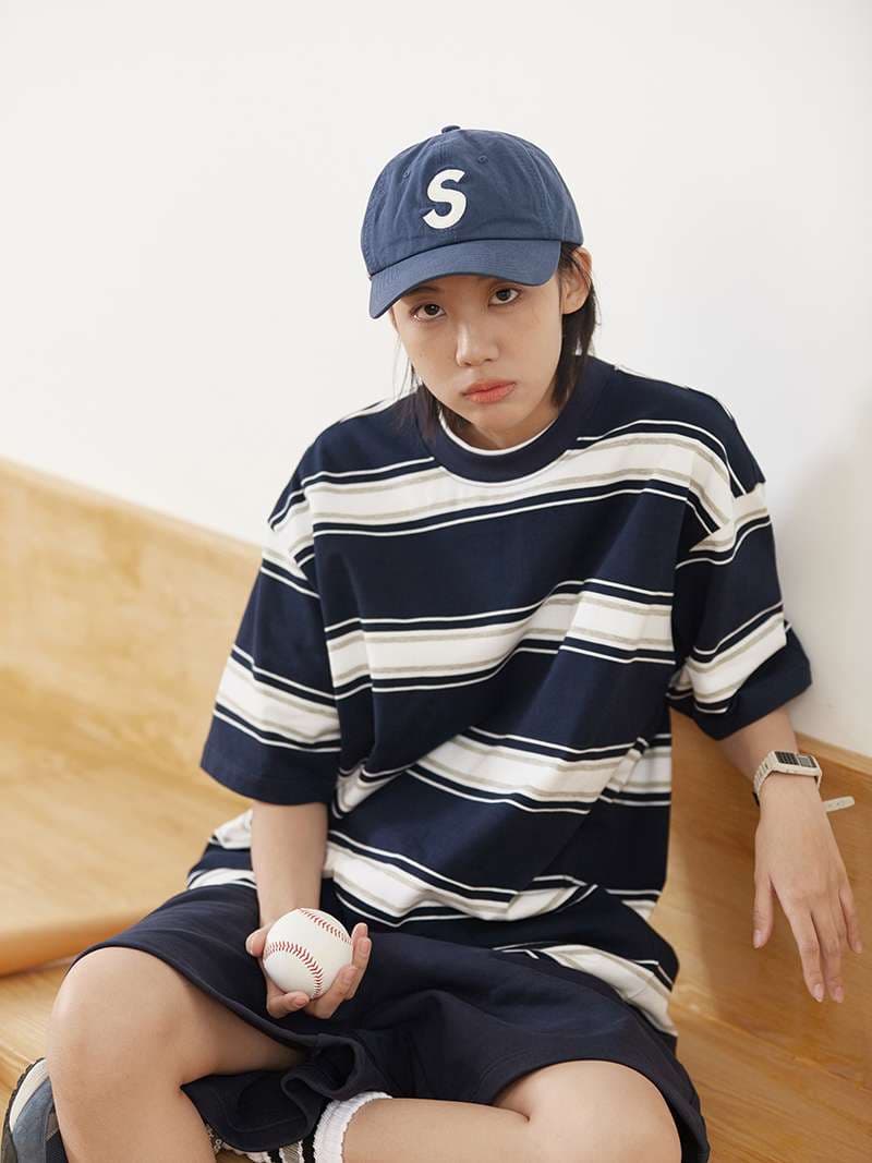 オーバーサイズボーダーTシャツ ボーダー服