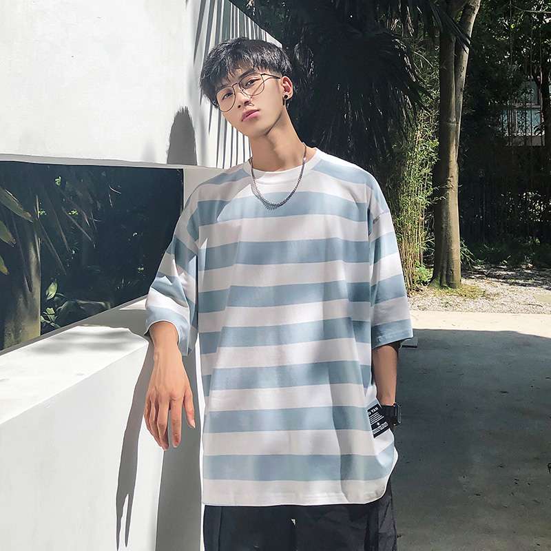 オーバーサイズボーダーTシャツ ボーダー服