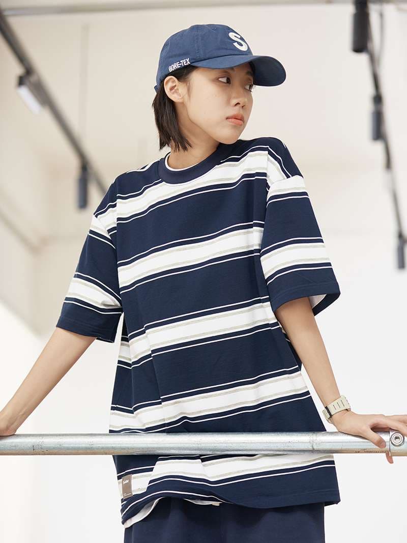 オーバーサイズボーダーTシャツ ボーダー服