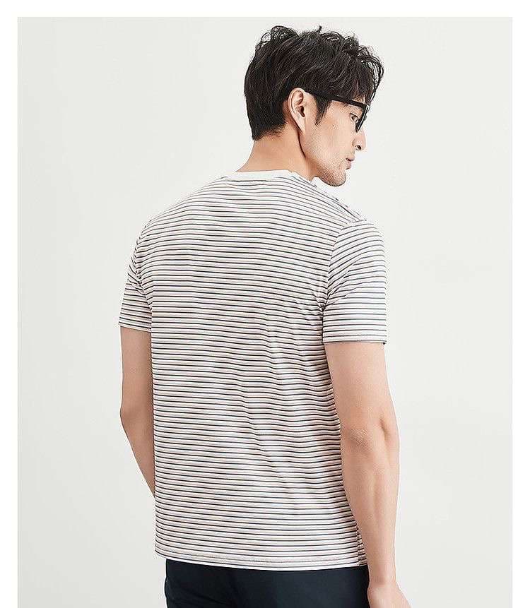 さわやか爽快 細ボーダーTシャツ ボーダー服