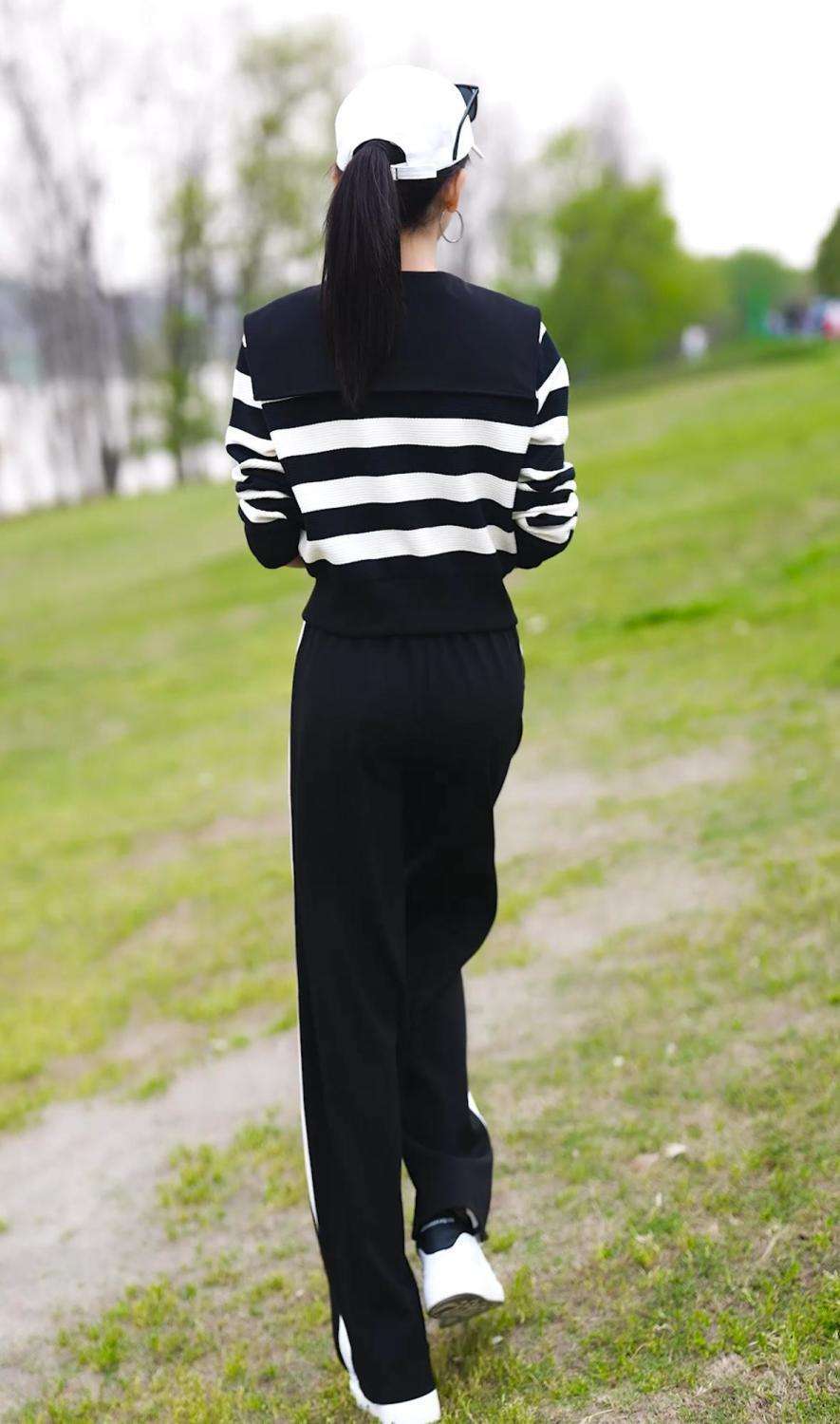 ストライプジャケットアスリートセット ボーダー服