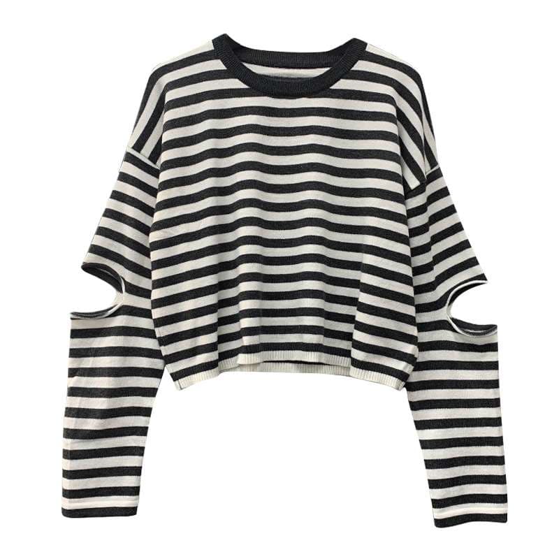 リラックス ボーダーシリーズ クルーネック ボーダー服
