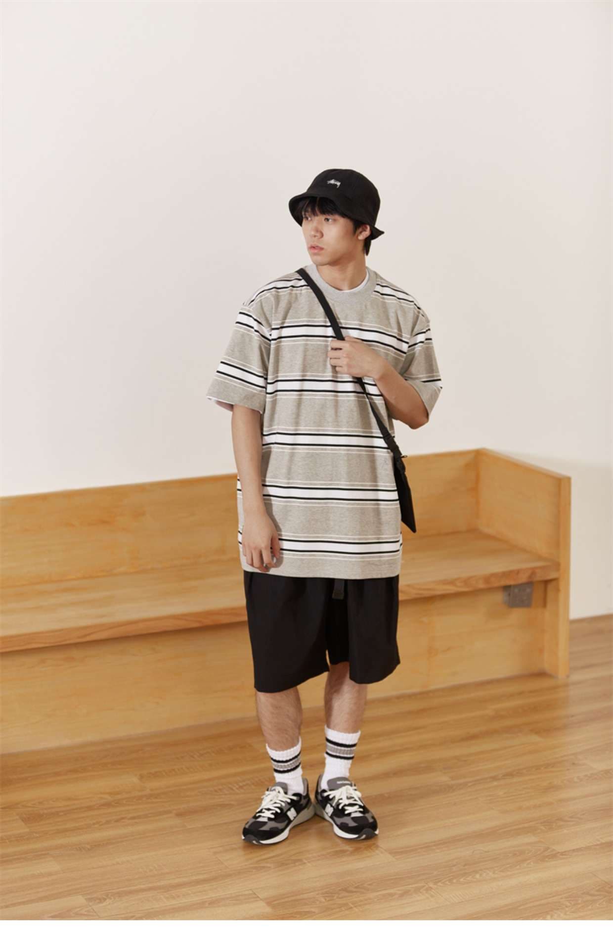 オーバーサイズボーダーTシャツ ボーダー服