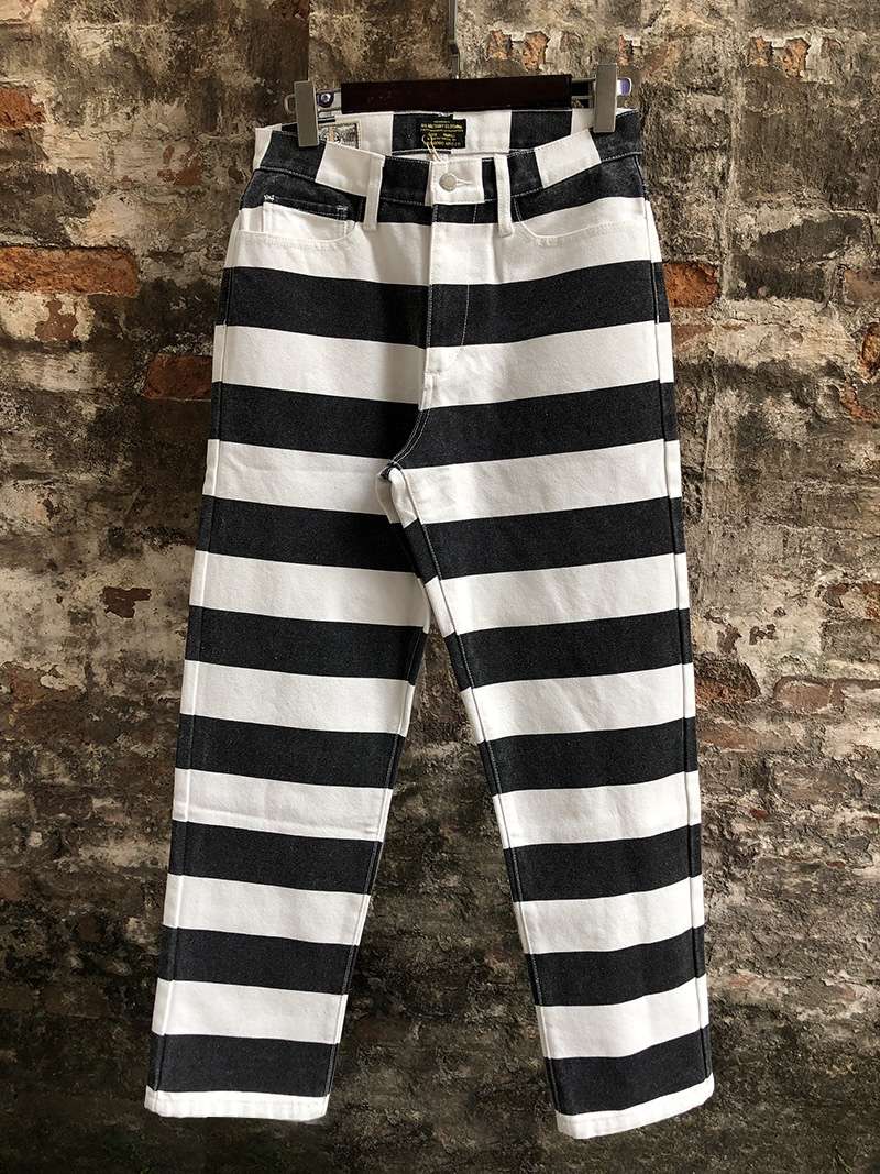 受刑者風ボーダーパンツ ボーダー服