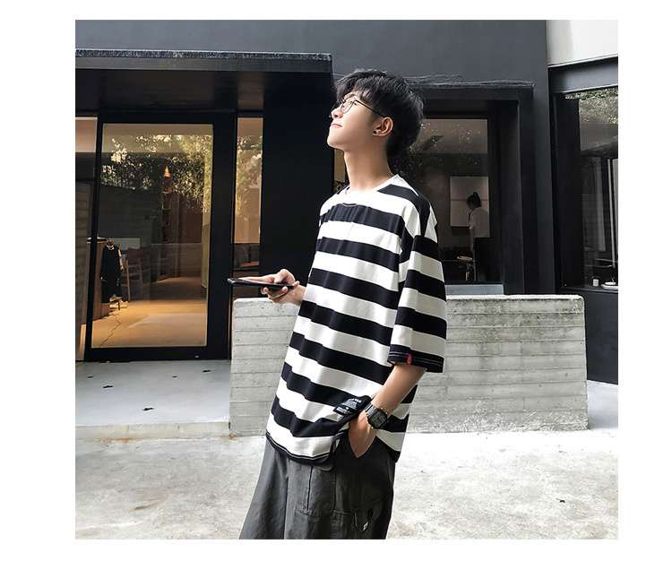 オーバーサイズボーダーTシャツ ボーダー服