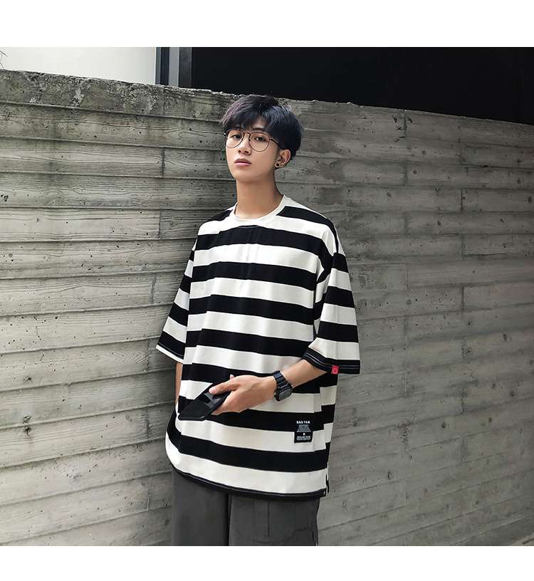 オーバーサイズボーダーTシャツ ボーダー服