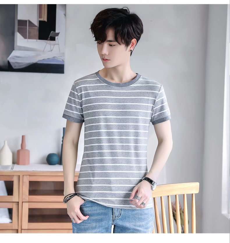 さわやかボーダー柄半袖Tシャツ ボーダー服