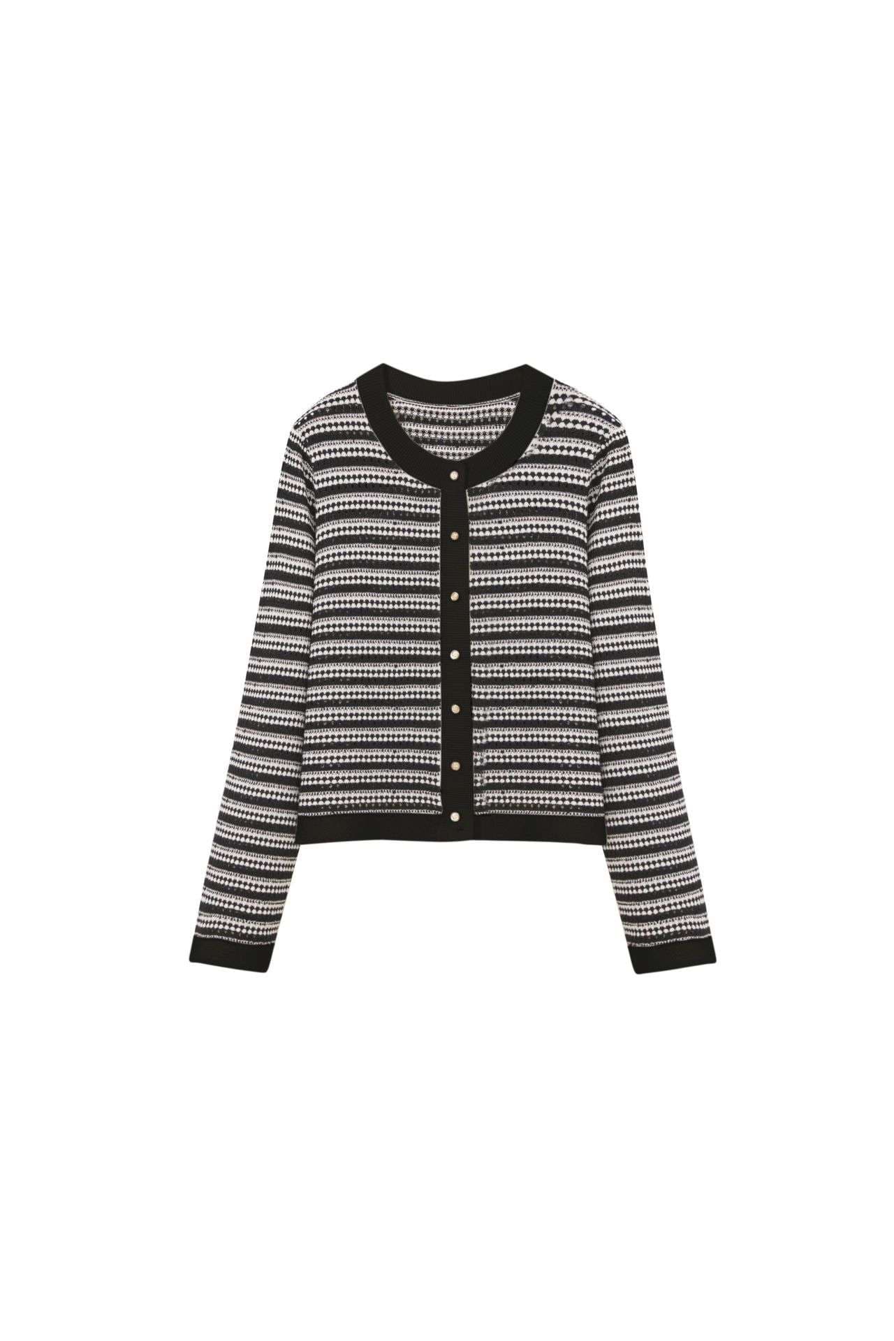 バブル期風ボーダーカーディガン ボーダー服