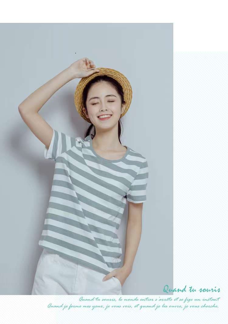 さわやかマリン風ボーダーTシャツ ボーダー服